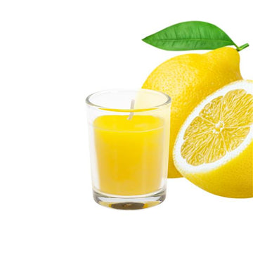 Citronella Kerze im Glas, ca. Ø 5 x 6,2 cm | bis zu 6 Stunden Brenndauer | Deko Duftkerze mit Zitronenduft | Sparpack