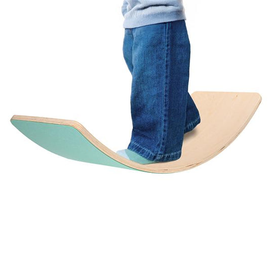 Kinder Balance-Board aus Holz für ein aktives Lernen | Maße Gleichgewichtsbrett ca. 82 x 19 x 29,5 cm (BxHxT) | max. 80 kg | ab 3 Jahren