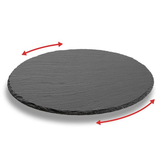 Drehbare Servierplatte rund, ca. Ø 32 cm, auch ideal als Kuchenplatte – Tortenplatte mit Antirutschfüße