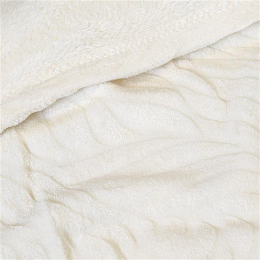 Weiche Kuscheldecke 150 x 200 cm mit Hoch-Tief-Effekt | 100% Poyester