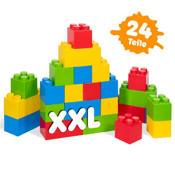Playland XXL Bausteine – Klemmbausteine | 24 teilig | für Kinder ab 1 Jahren | Motorikspielzeug & Lernspielzeug