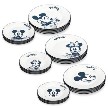 Disney Home Geschirr-Set 8-teilig | Kindergeschirr mit Mickey oder Minnie Mouse | aus Porzellan