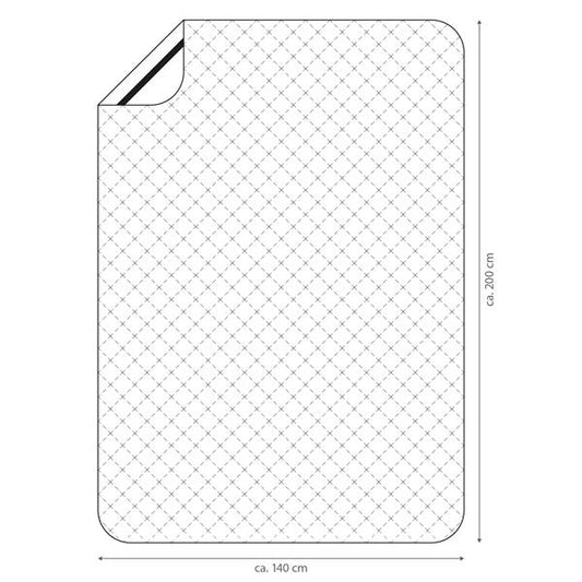 Matratzenschoner, ca. 140 x 200 cm, waschbar, wasserabweisend, weiß | Hygieneschutz für Matratze