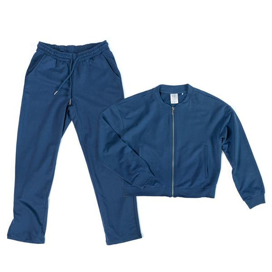 Damen Jogginganzug-Set – 2-teilig bestehend aus Oberteil & Jogginghose | Baumwolle-Gemisch