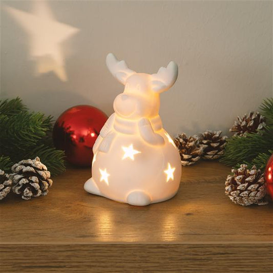 Stimmungsvolle Porzellan-Dekoleuchten mit LED-Beleuchtung – warm-weiß, inkl. Batterien