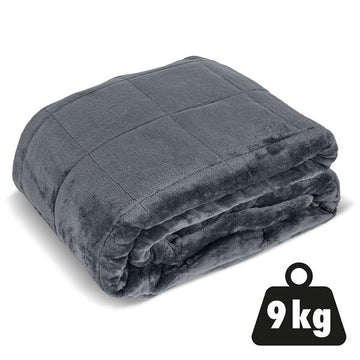 9 kg Gewichtsdecke | ca. 135 x 200 cm | Entspannungsdecke – schwere Bettdecke | Anti-Stress Decke | Therapiedecke | weicher Polyester-Fleece-Bezug