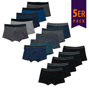 Herren Boxershorts 5er-Set | Klassische Retropants aus 95% Baumwolle | Bequeme & Moderne Unterwäsche für Männer