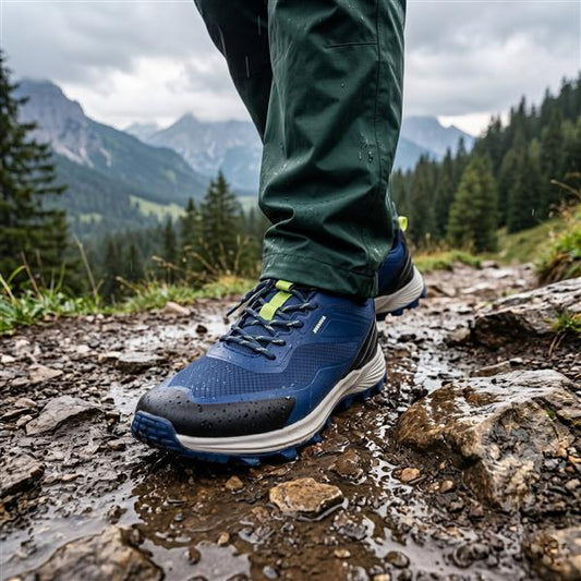 Wanderschuhe für Herren aus Textil und Synthetik mit Memory Foam Decksohle | Profilierte uns flexible Laufsohle