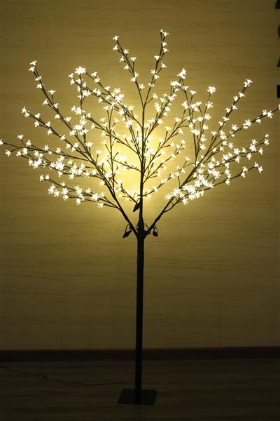 400er LED Kirschblütenbaum, 180cm hoch, warm-weiß beleuchtet, Lichterbaum