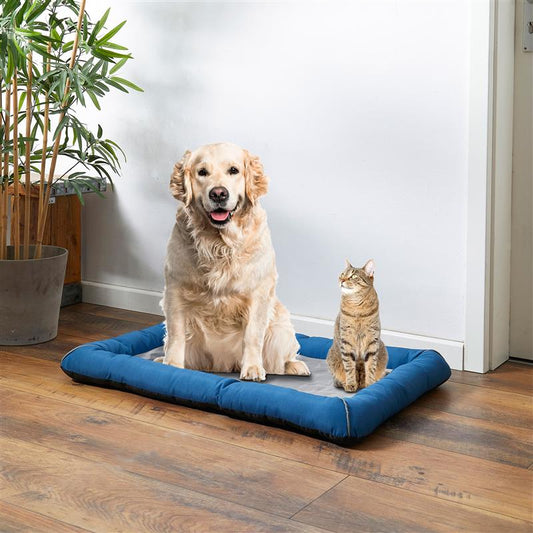 Tierkissen mit selbstkühlender Kühlmatte für Hunde und Katzen, ca. 90 x 60 cm