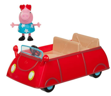 Jazwares 95706 - Peppa Wutz Peppa's kleines rotes Auto, Original Peppa Pig Spielzeug, ab 3 Jahre