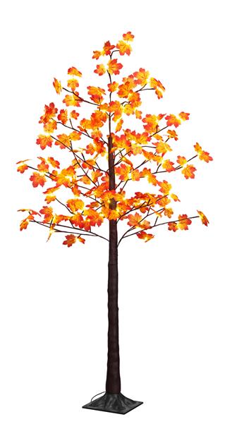 LED Lichterbaum in Ahornbaum-Optik im herbstlichen Blätter-Design mit Timerfunktion und elastischen Zweigen, inkl. Standfuß, für den Innen- und geschützten Außenbereich